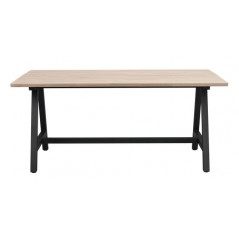 RO Carradale Extending Dining Table A 170x100 Whitewash/Black